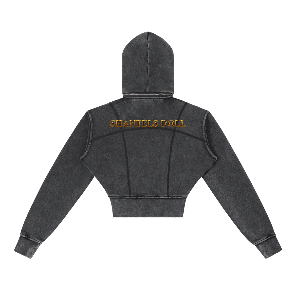 Shantel's Vintage Washed Cropped Fleece Hoodie