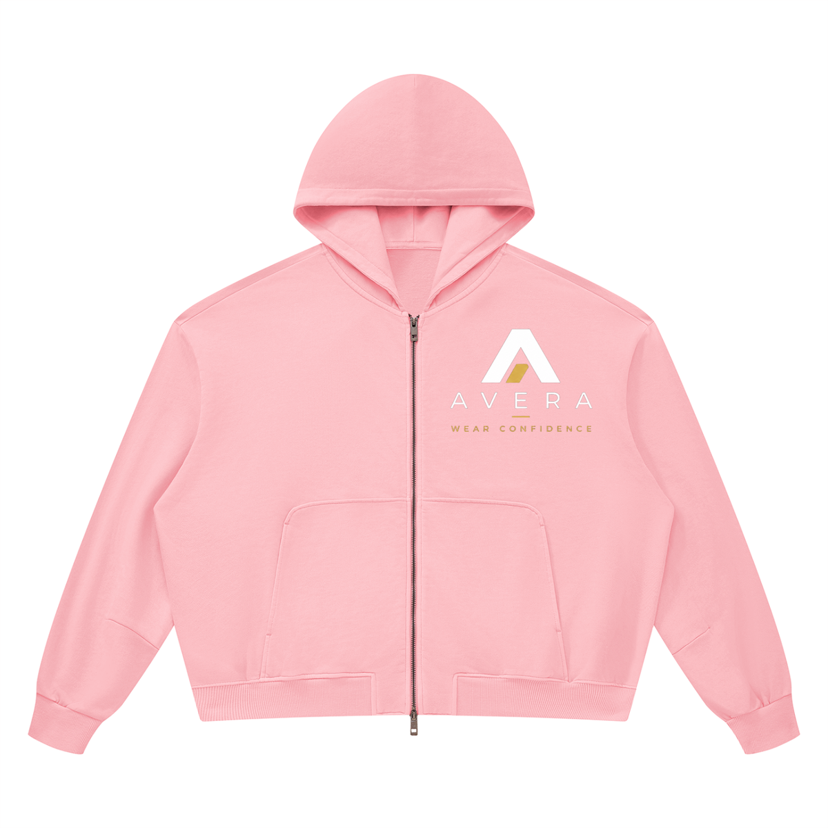 Avera Unisex Vintage Wash Full Zip Hoodie