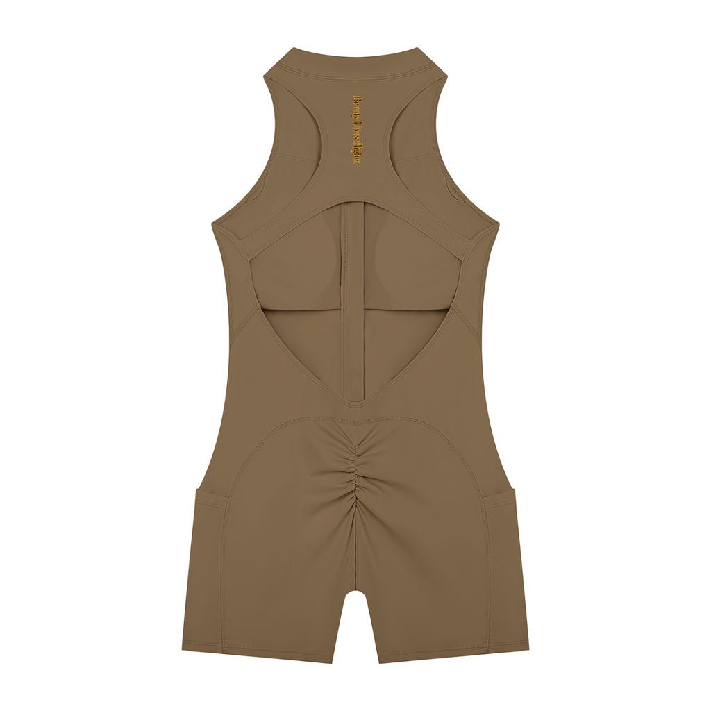 Shantel's Quarter-Zip Yoga Romper