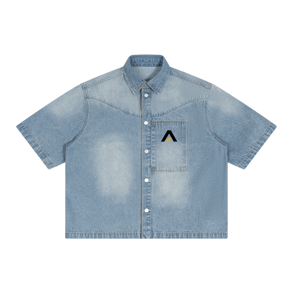Avera Unisex Vintage Wash Denim Shirt