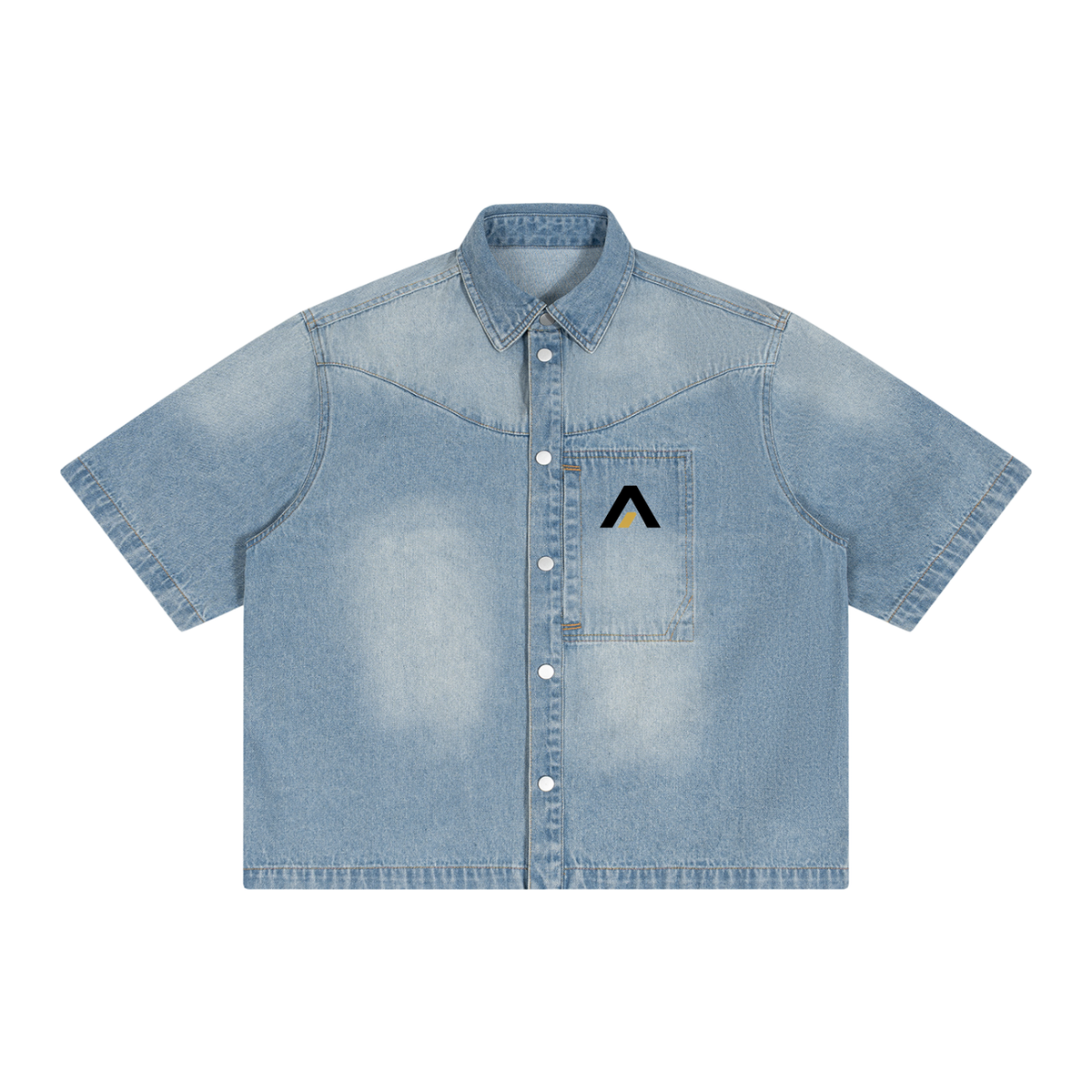 Avera Unisex Vintage Wash Denim Shirt