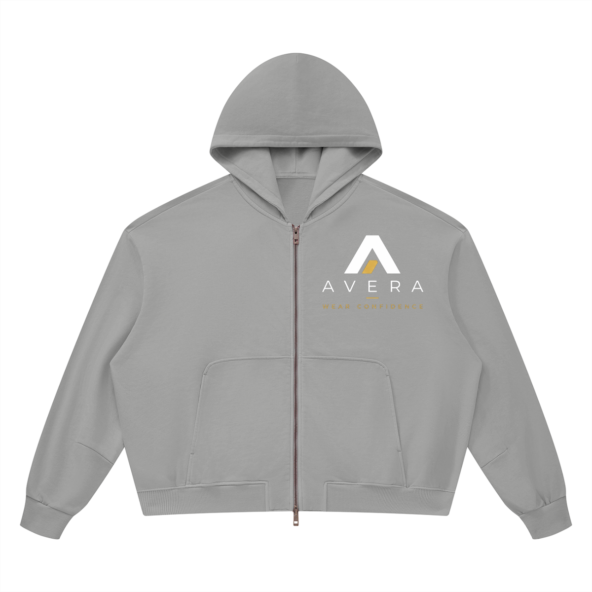 Avera Unisex Vintage Wash Full Zip Hoodie