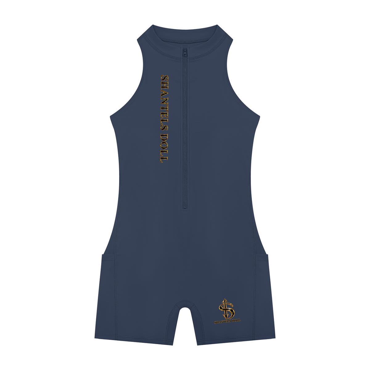 Shantel's Quarter-Zip Yoga Romper