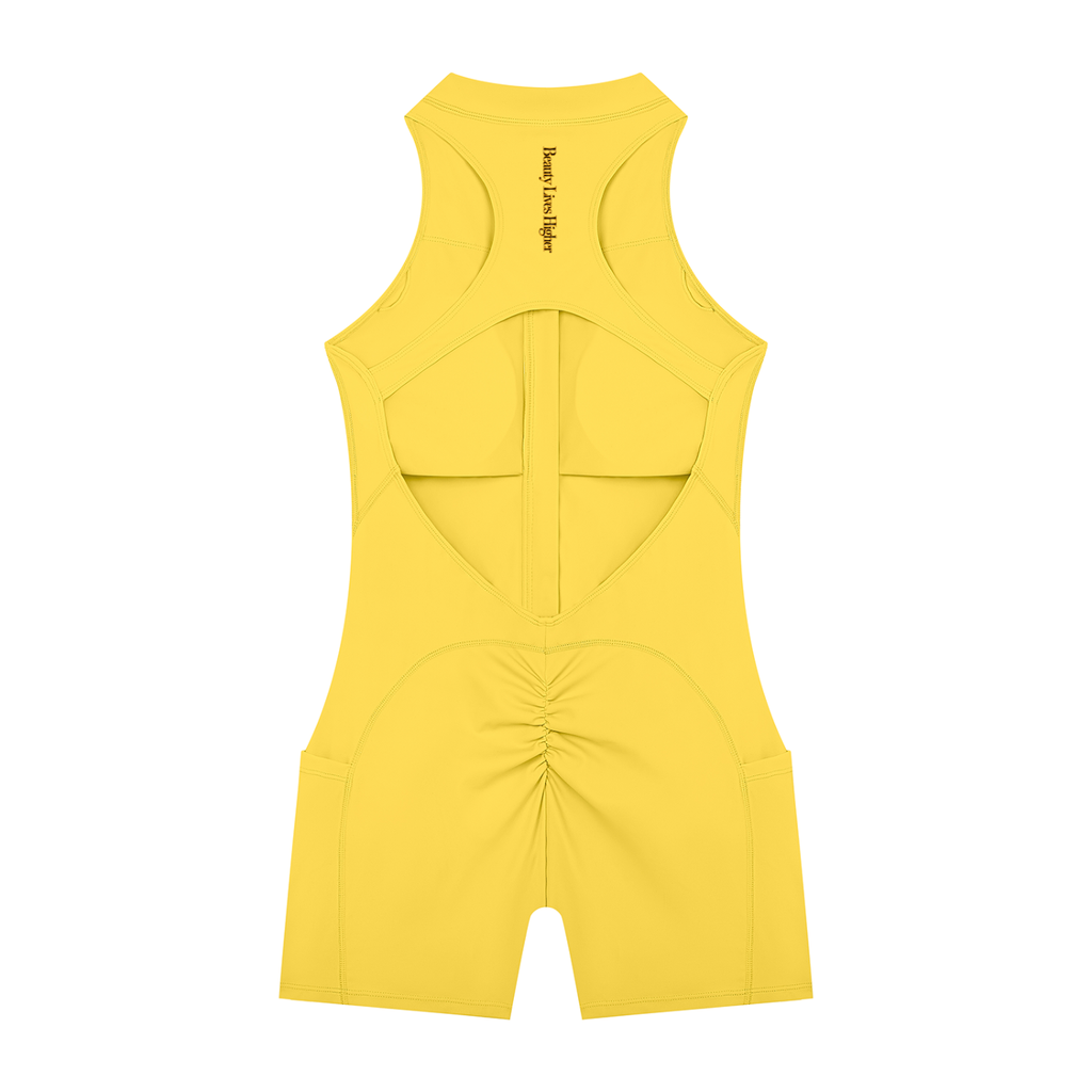 Shantel's Quarter-Zip Yoga Romper
