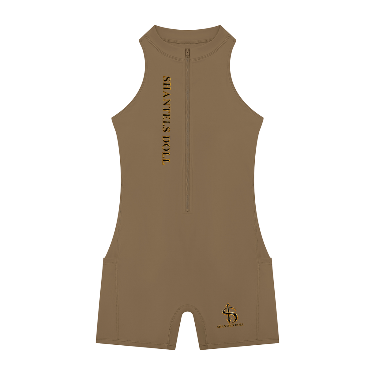 Shantel's Quarter-Zip Yoga Romper