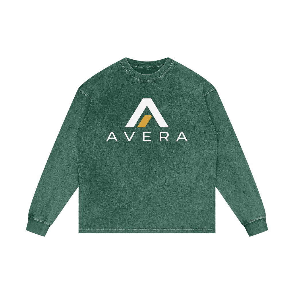 Avera Acid Wash Oversize Long Sleeve T-Shirt