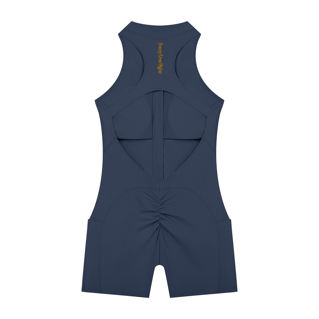 Shantel's Quarter-Zip Yoga Romper