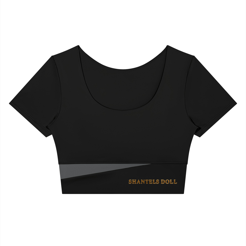 Shantel's Paneled Crop Yoga T-Shirt