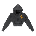 Shantel's Vintage Washed Cropped Fleece Hoodie