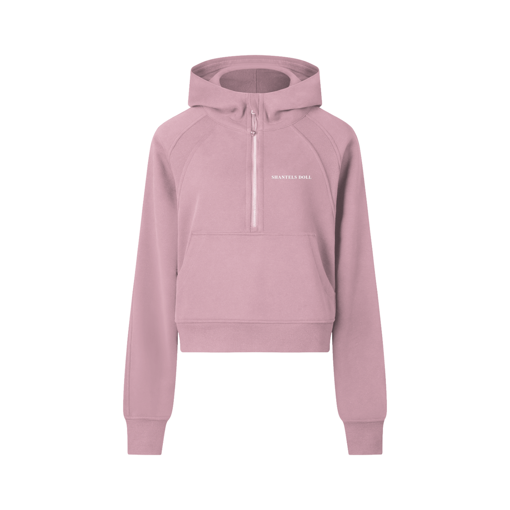 Shantel's Cropped Half-Zip Hoodie
