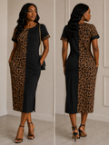 Leopard-Print Midi Dress - Limited Stock