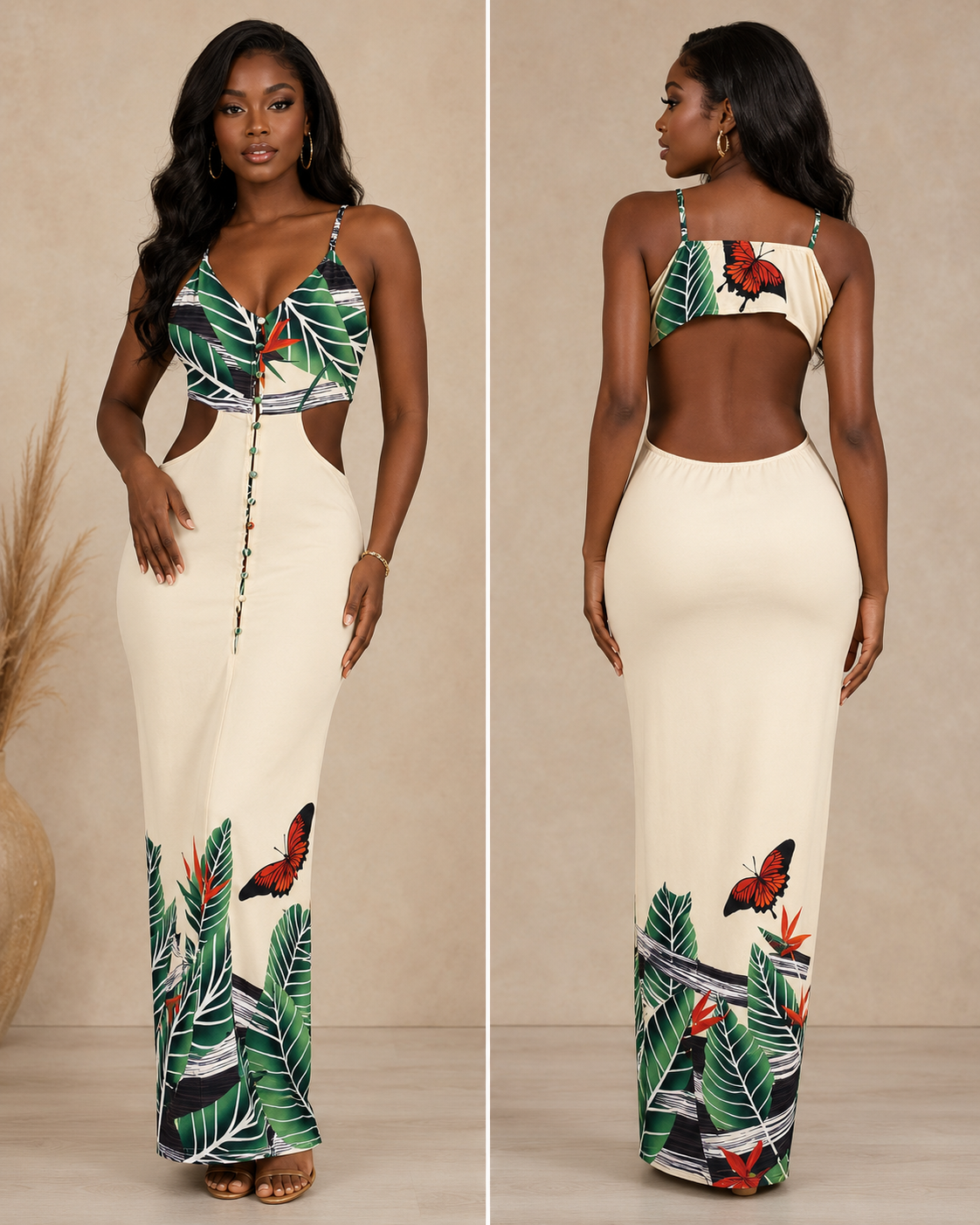Beautiful Cutout Maxi Dress - Limited Stock