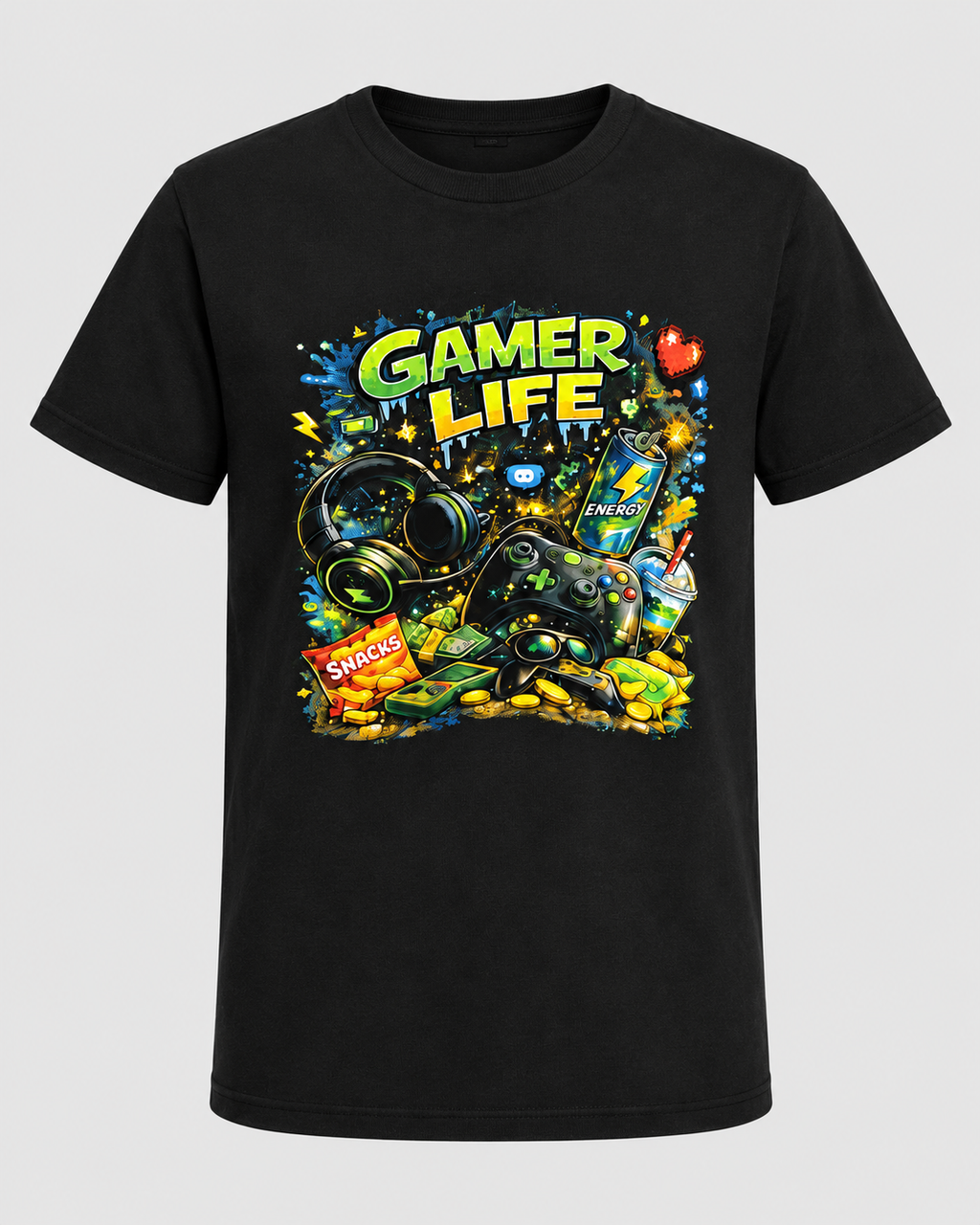 Gamer Life Gaming Graphic Tee - Limited Edition, Only 1 Available