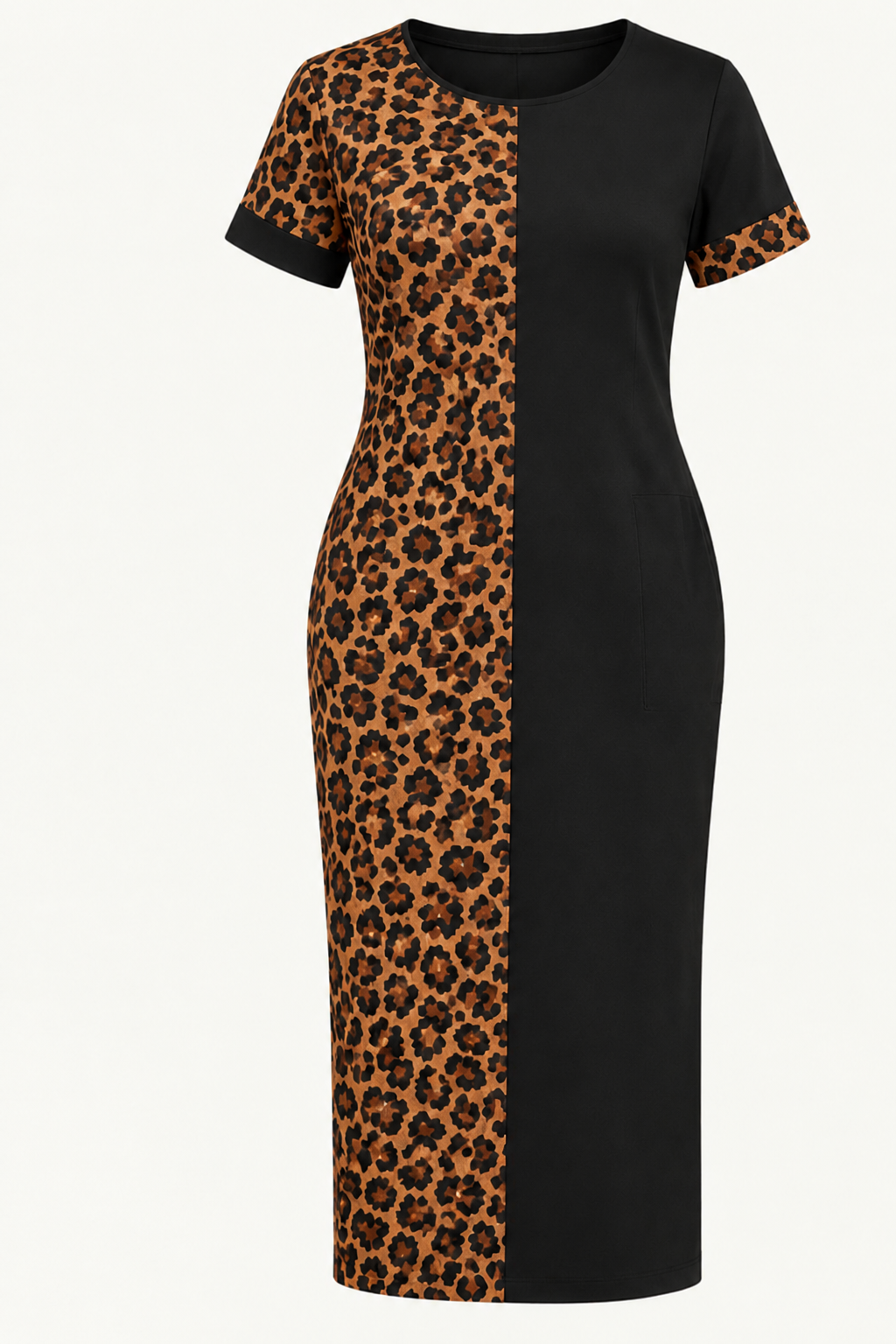Leopard-Print Midi Dress - Limited Stock
