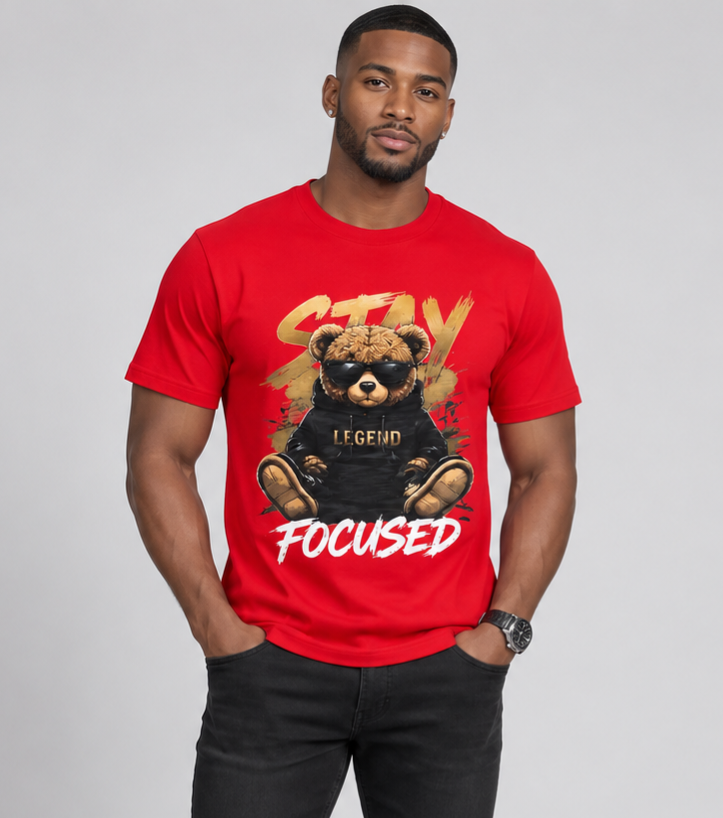 Stay Focused Legend Graphic Tee - Limited Edition, Only 1 Available